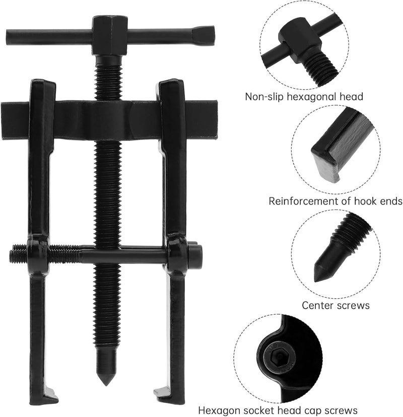 ChgImposs Two Claw Separate Lifting Device Pull Bearing Puller for Bearing Maintenance/Auto Car Repair, Strengthen Bearing Auto Mechanic Bearing Puller Tool (4 inch) - Image 4